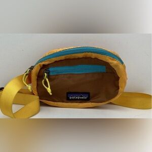 Patagonia Yellow and Brown Belt Bag